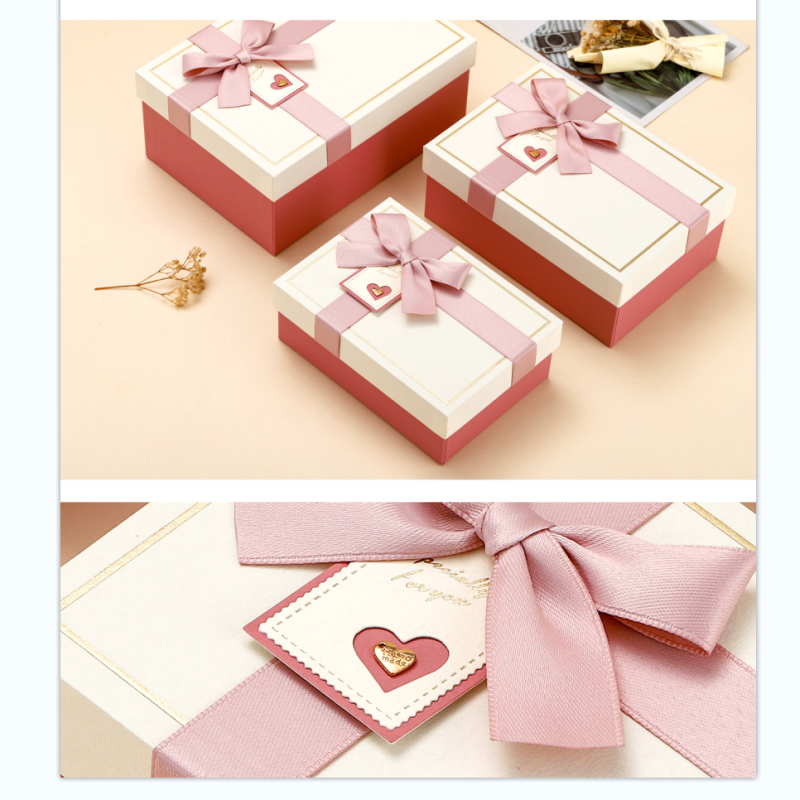 The Vina gift box is a fashionable and simple three-piece set details Picture