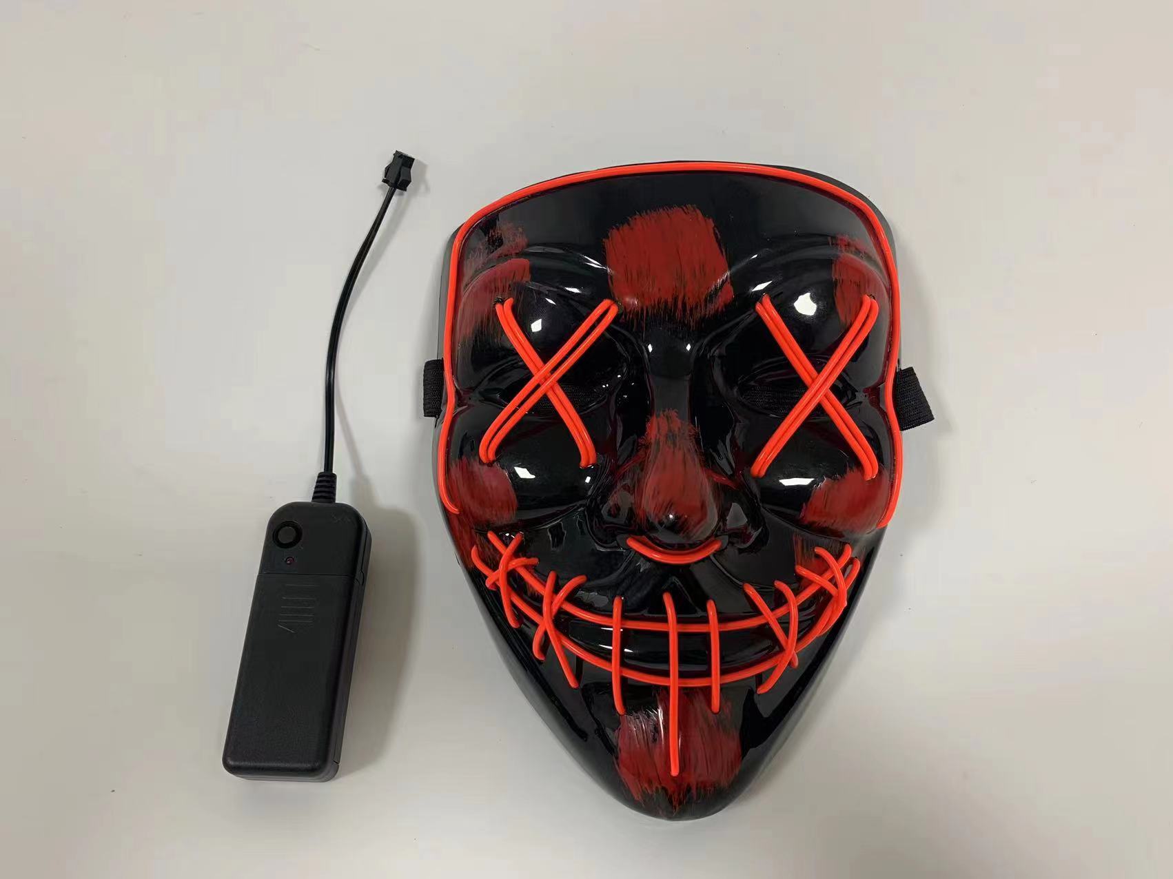 万圣节面具，派对面具，发光面具，狂欢节面具，玩具面具，节日发光面具，冷光面具详情图17