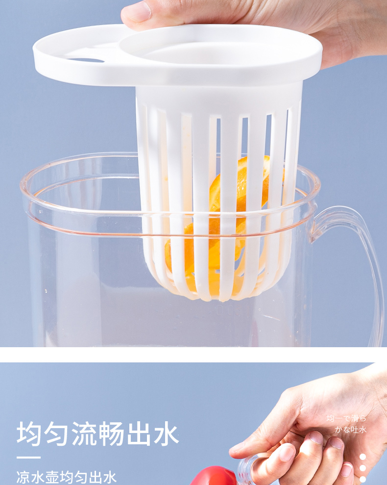 Ishimaru 日本进口水壶外包装会变色可以告知水温度的冷水壶2.2L详情5