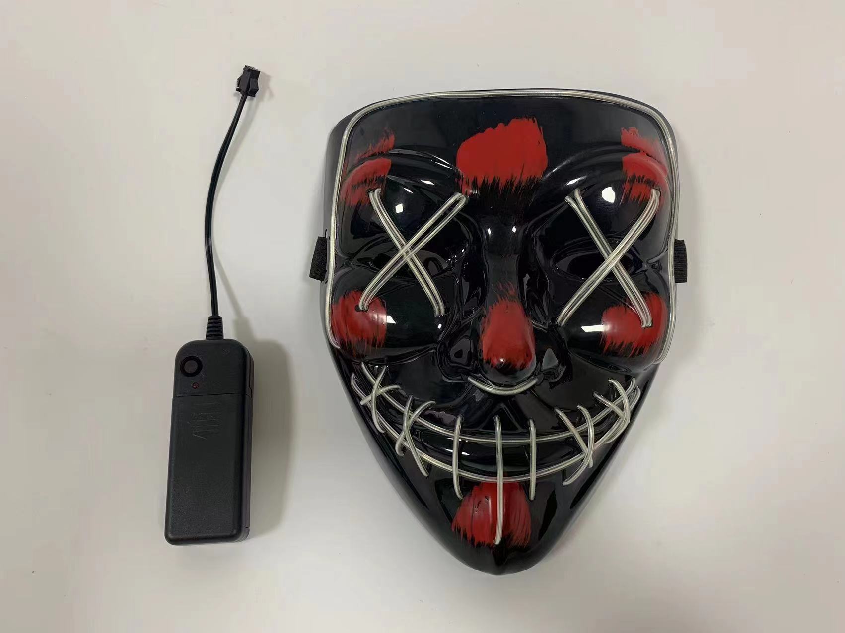 万圣节面具，派对面具，发光面具，狂欢节面具，玩具面具，节日发光面具，冷光面具详情图9