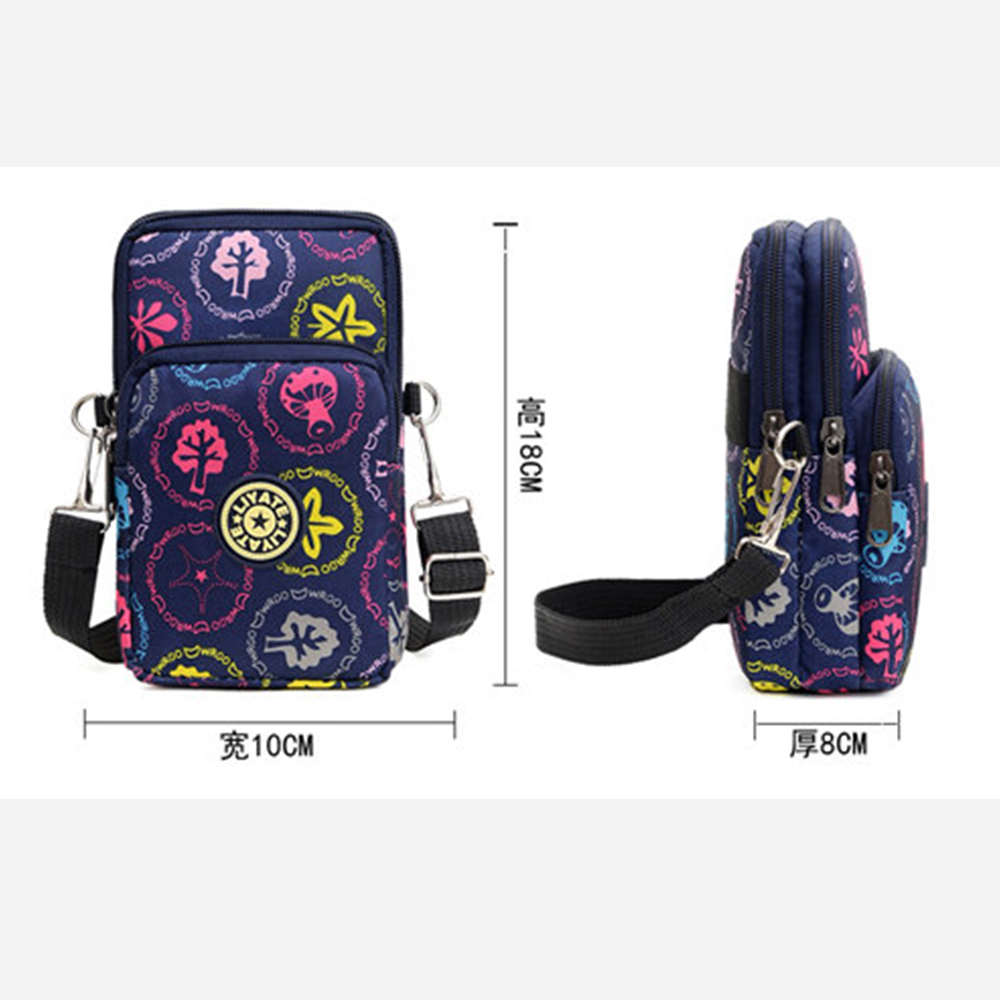 This exquisite crossbody bag can be tied to the arm and used during exercise. It is small and lightweight details Picture