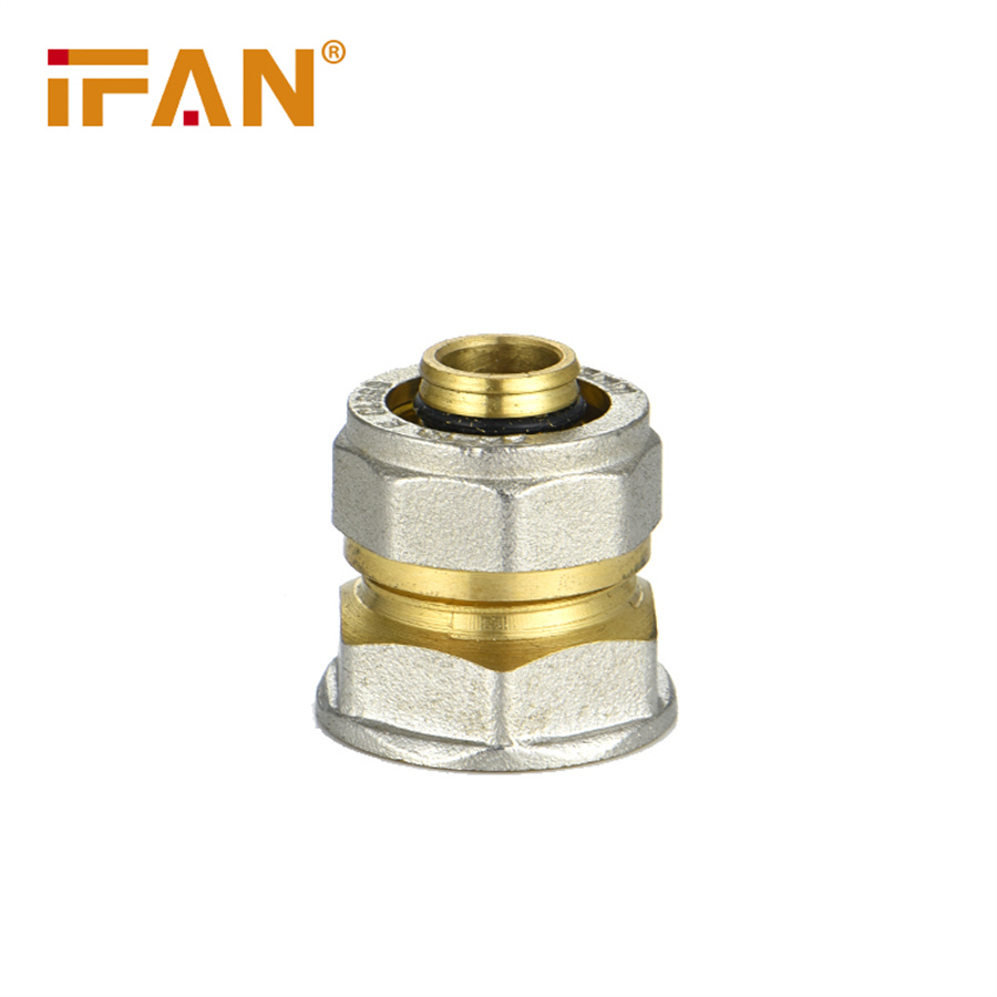 IFAN 1216 太阳能 铝塑管铜接头 热水器 卡套式 铜管件 4分 等径三通 弯头 直接详情图2