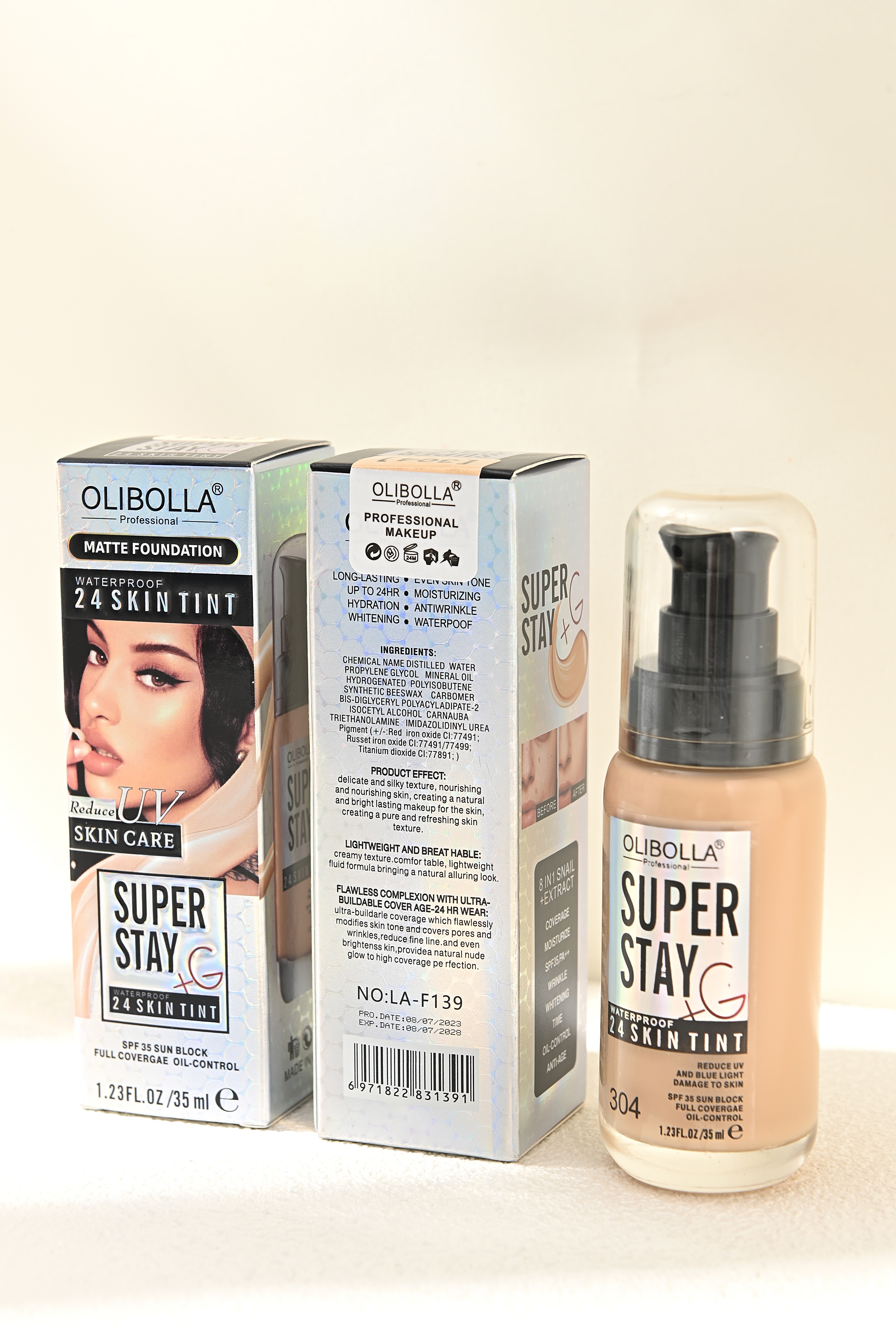 The 2023 new model of LA-F139 is selling well! Matte mist flour base liquid, moisturizing and long-lasting without makeup smudging, a bestseller in foreign trade! details Picture