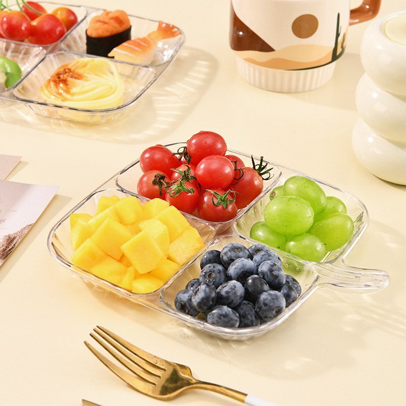 L32-LZ-2919 Pastry compartments Platter, Snack plate, Snack Candy Compartments Tray, dipping sauce Tray, seasoning tray Application Scenario
