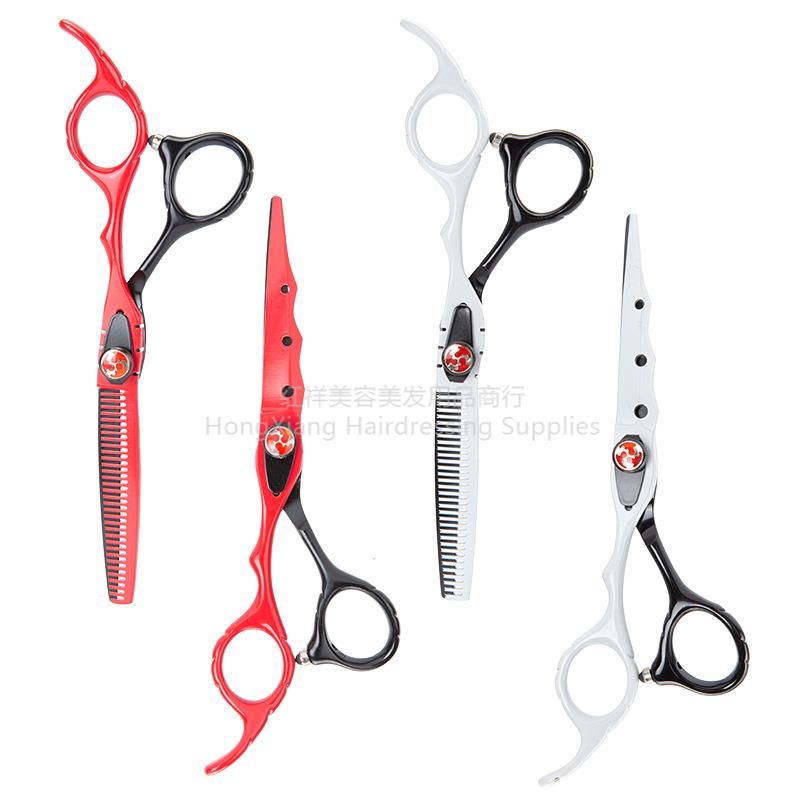 Home color matching wave hair cutting salon hair styling scissors hair thinning teeth scissors flat scissors hair tools wholesale