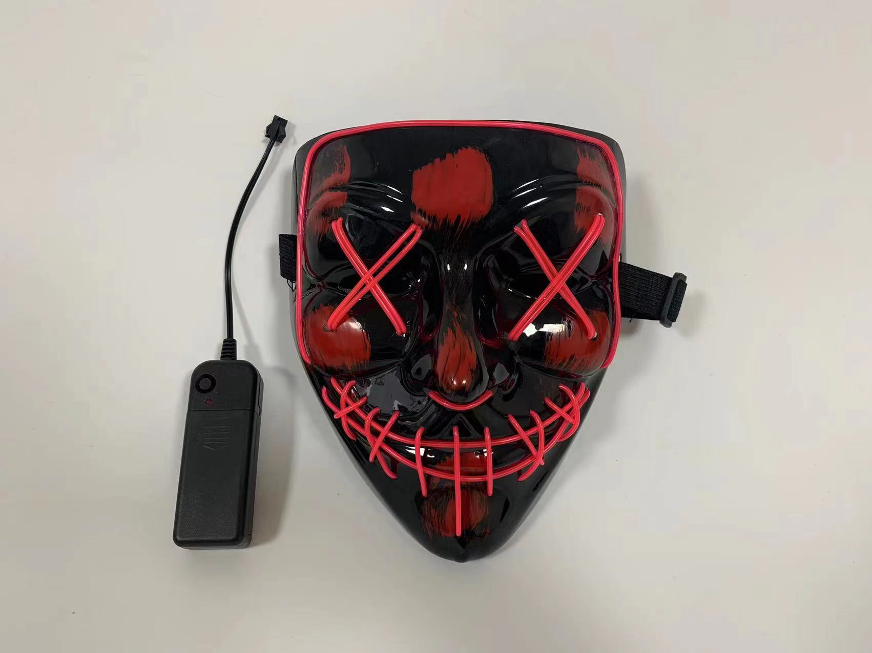 万圣节面具，派对面具，发光面具，狂欢节面具，玩具面具，节日发光面具，冷光面具详情图8