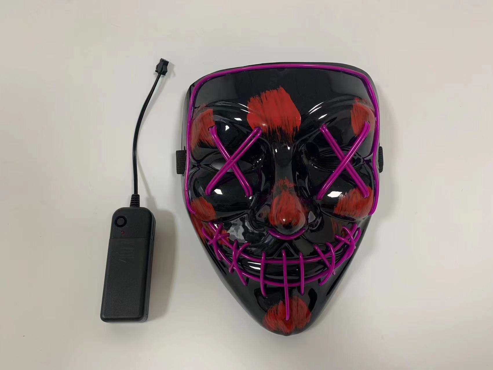 万圣节面具，派对面具，发光面具，狂欢节面具，玩具面具，节日发光面具，冷光面具详情图15