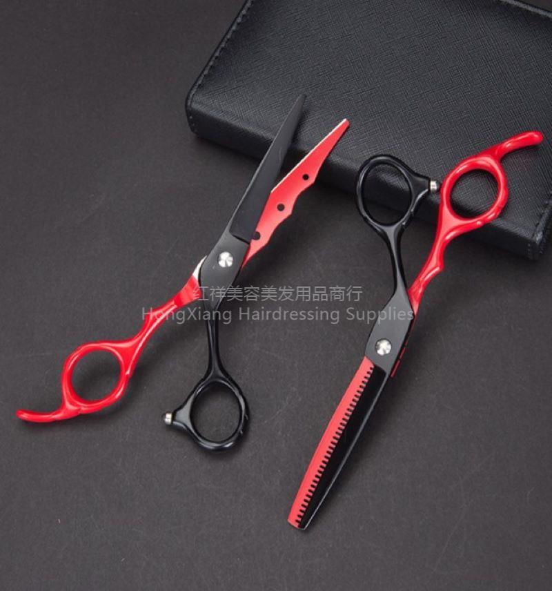 Home color matching wave hair cutting salon Hair styling scissors Hair thinning teeth scissors flat cutting hair tools