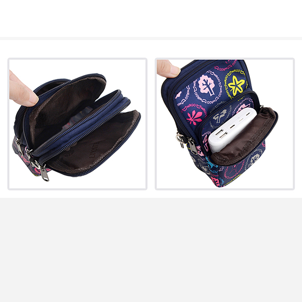 This exquisite crossbody bag can be tied to the arm and used during exercise. It is small and lightweight Specification image