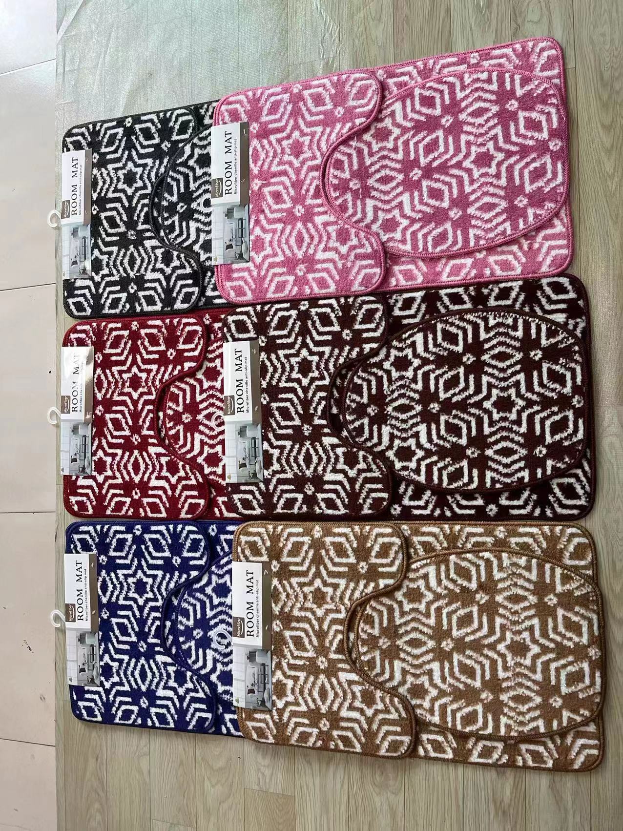 The bottom material of the polyester jacquard floor mat is TPR, and the fabric is the 50*80Cm series of polypropylene Application Scenario