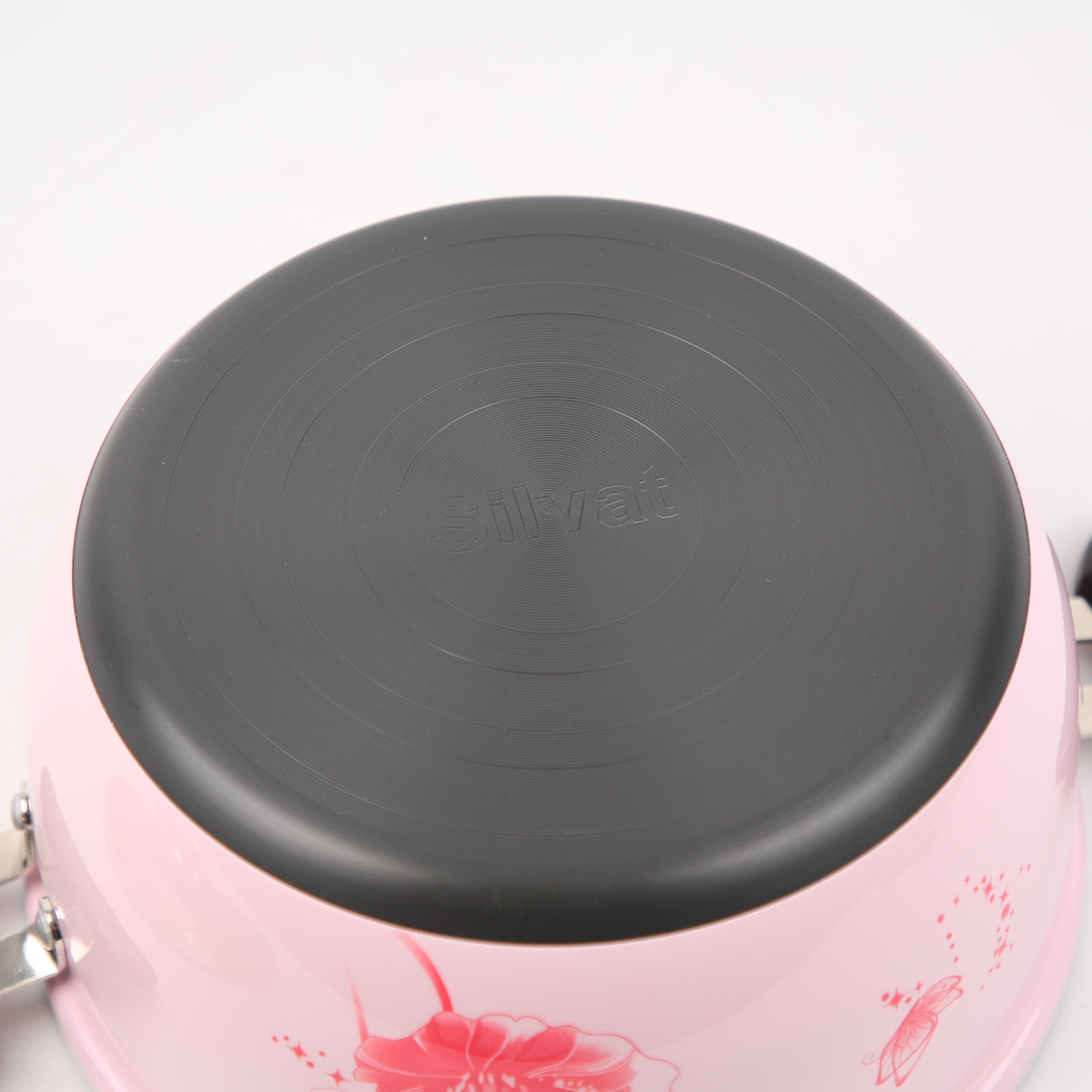 Kitchen Code: New pink double-handled soup pot imported from South Korea, 24cm pic 3