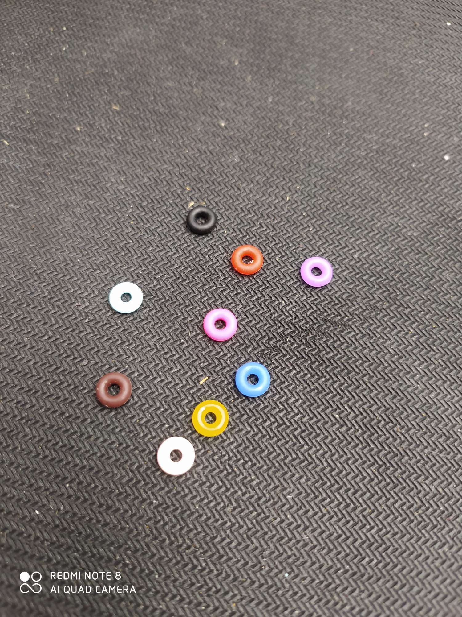 各种规格彩色硅胶圈