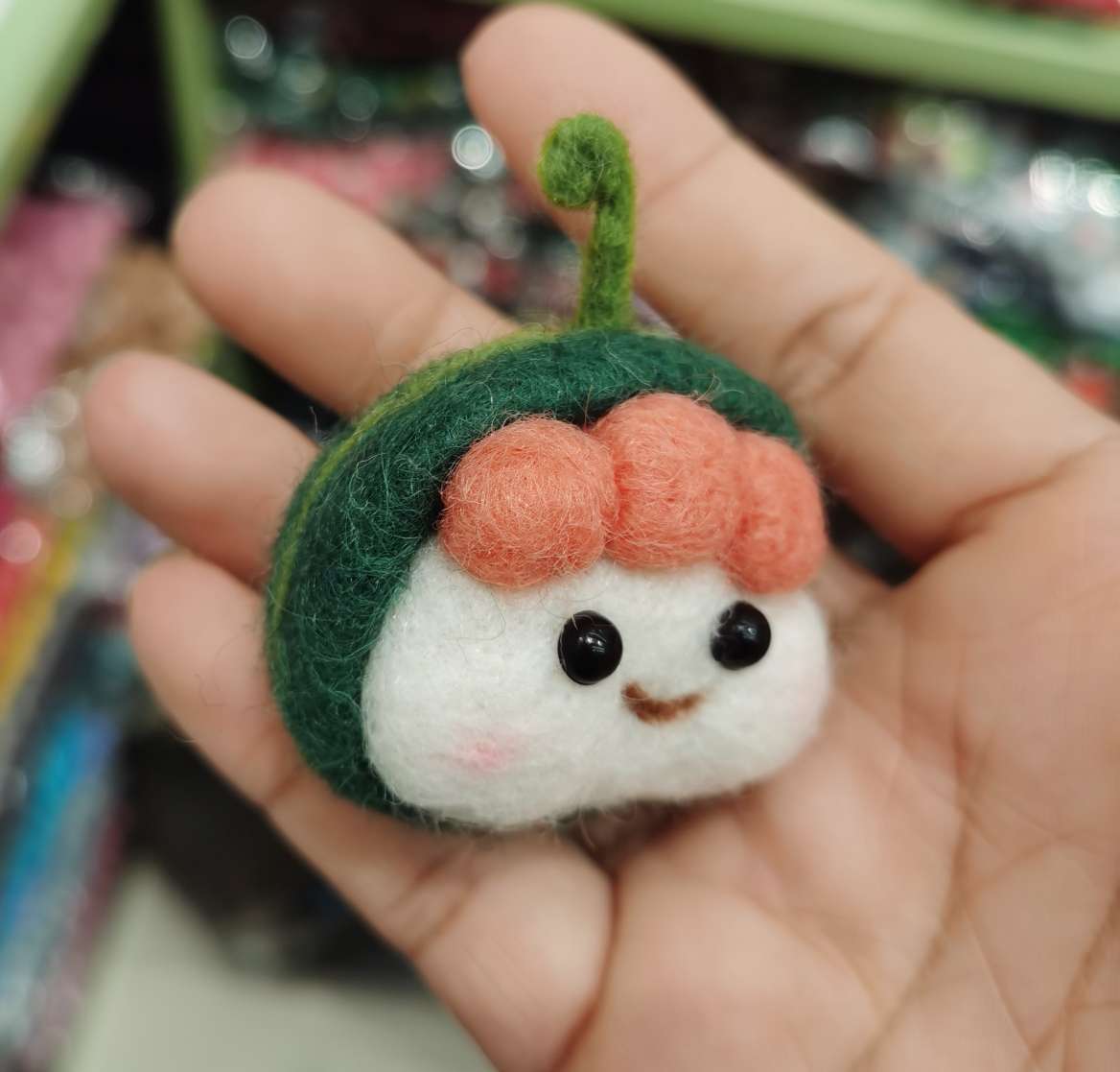 新品上市！羊毛毡戳戳乐水果西瓜娃娃，手工精制，超可爱，不买你会后悔！限时抢购，赠品等你拿！