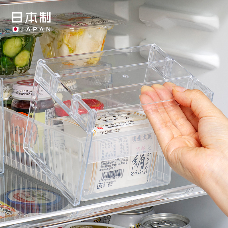 NOMATA日本进口冰箱隔板抽屉置物架家用厨房整理分层收纳架宽型详情图1