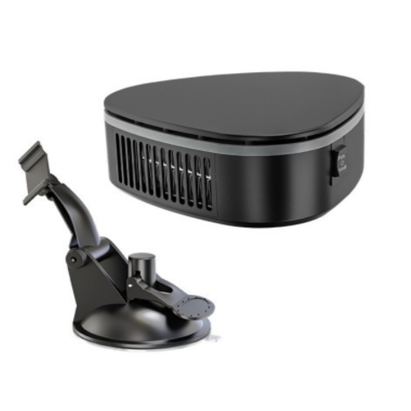 Car suction cup warm air blower, defogging, defrosting and snow-melting, car heating heater, car warm air blower, defrosting and defogging, cold and warm dual-purpose warm air blower, Qiwei Car Decoration QW375 Specification image