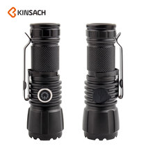 Flashlight strong light type-c charging capacity display flashlight USB charging zoom searchlight