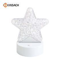 Cross-border modern simple decoration crystal lamp Star Moon charging touch bedroom bedside lamp gift