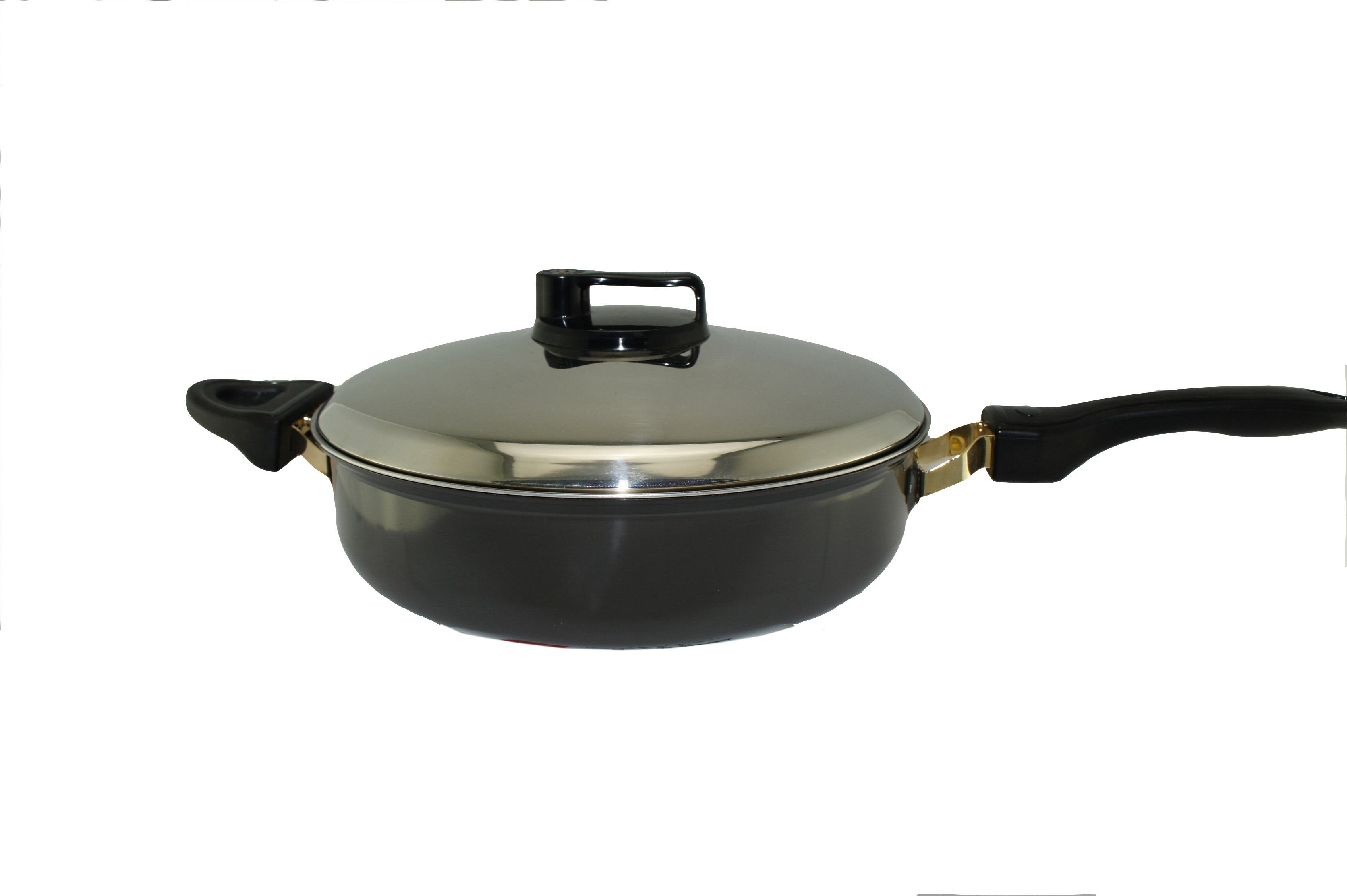 Kitchen code: Korean original imported stainless steel lid hard function frying pan, 24cm pic 1