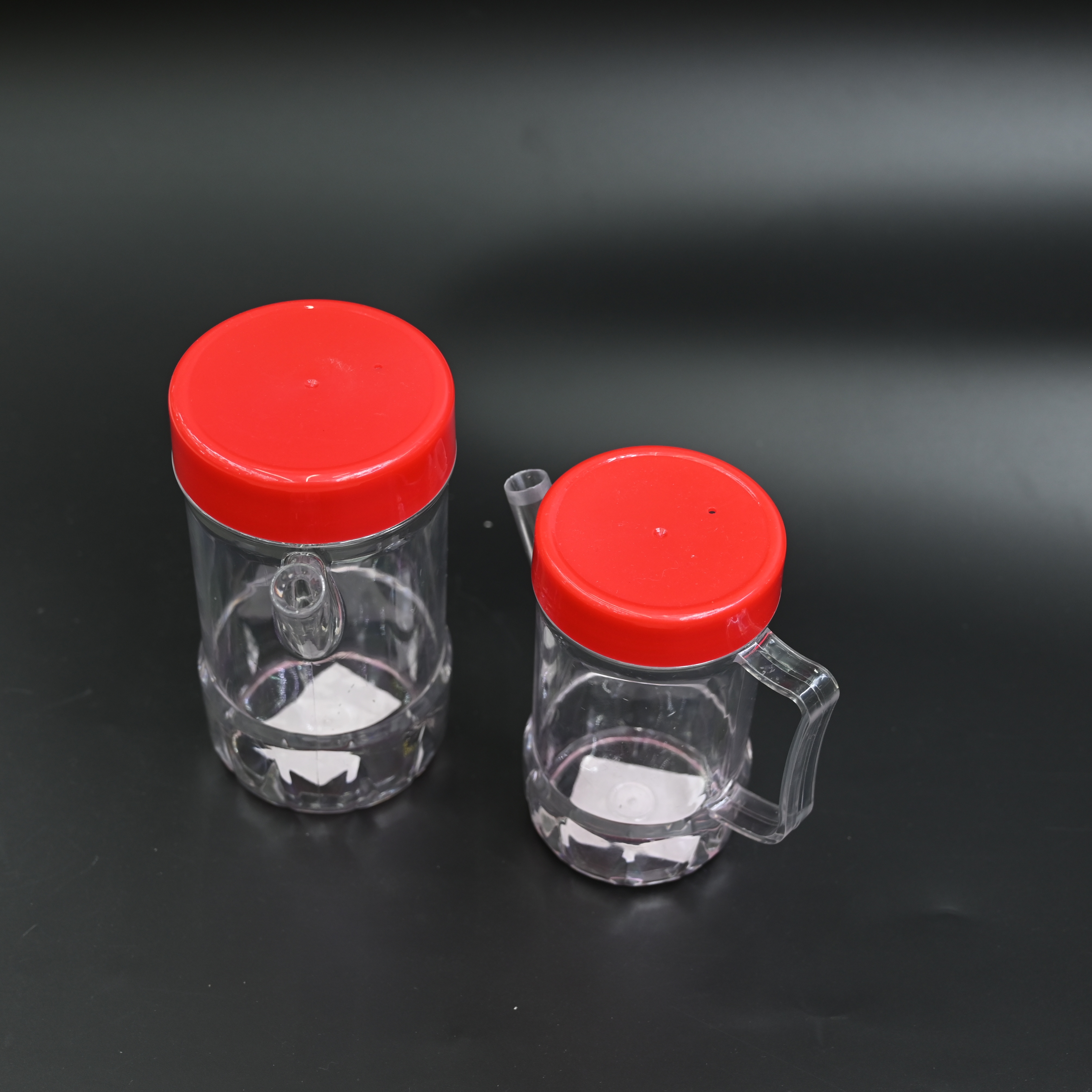 塑料透明/带盖酱油/醋调味品壶细节图