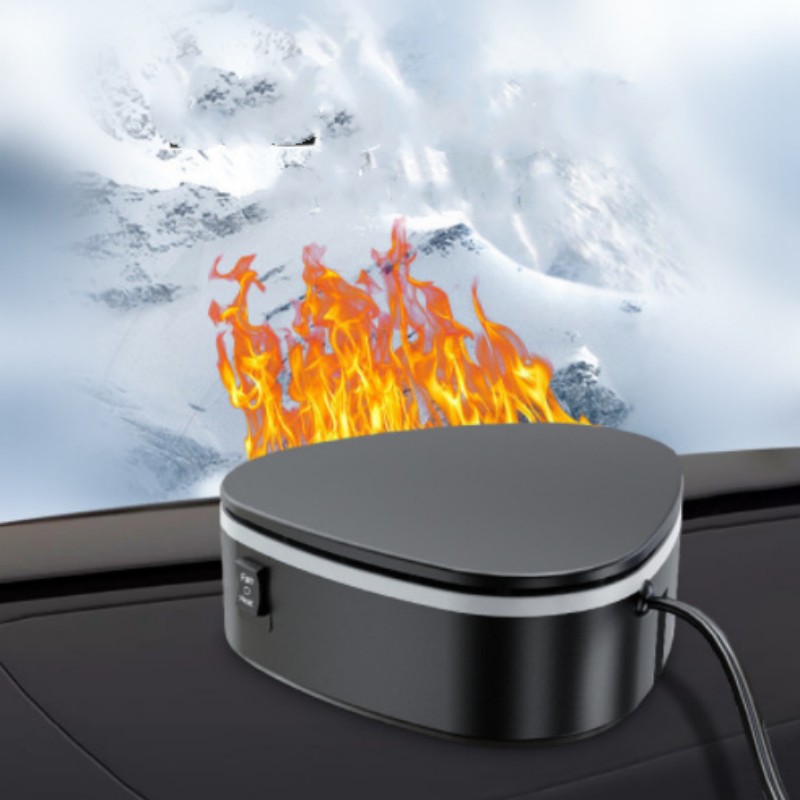 Car suction cup warm air blower, defogging, defrosting and snow-melting, car heating heater, car warm air blower, defrosting and defogging, cold and warm dual-purpose warm air blower, Qiwei Car Decoration QW375 Application Scenario