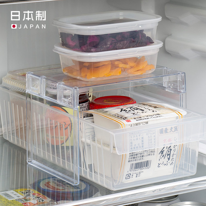NOMATA日本进口冰箱隔板抽屉置物架家用厨房整理分层收纳架宽型详情图3