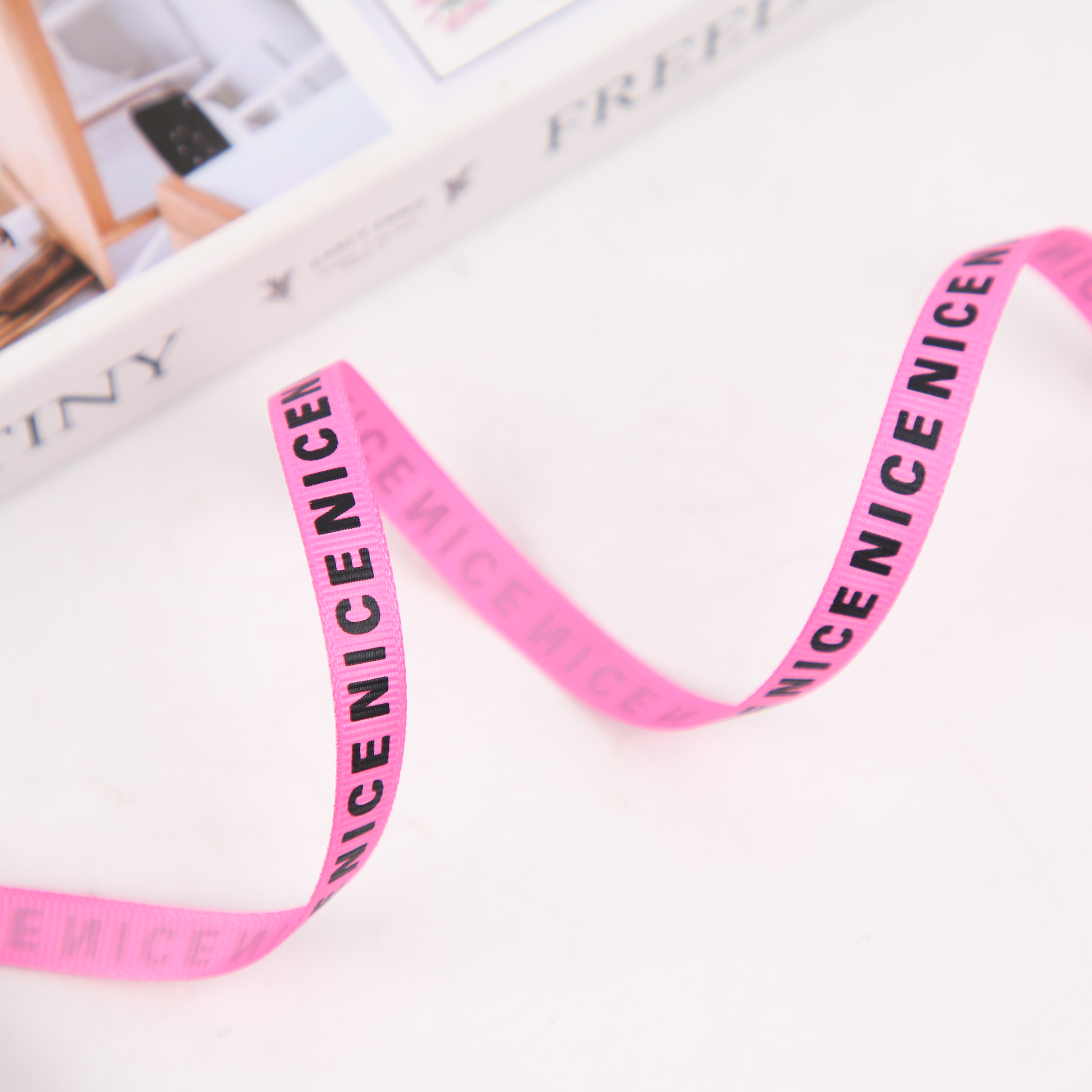 6Mm Wide Nice English Thread With Ribbed Ribbon Flower Gift Wrap Ribbon Diy Bow Webbing Specification drawing