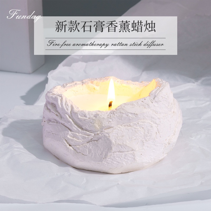 55G Creative Bird's Nest Plaster Candle Application Scenario