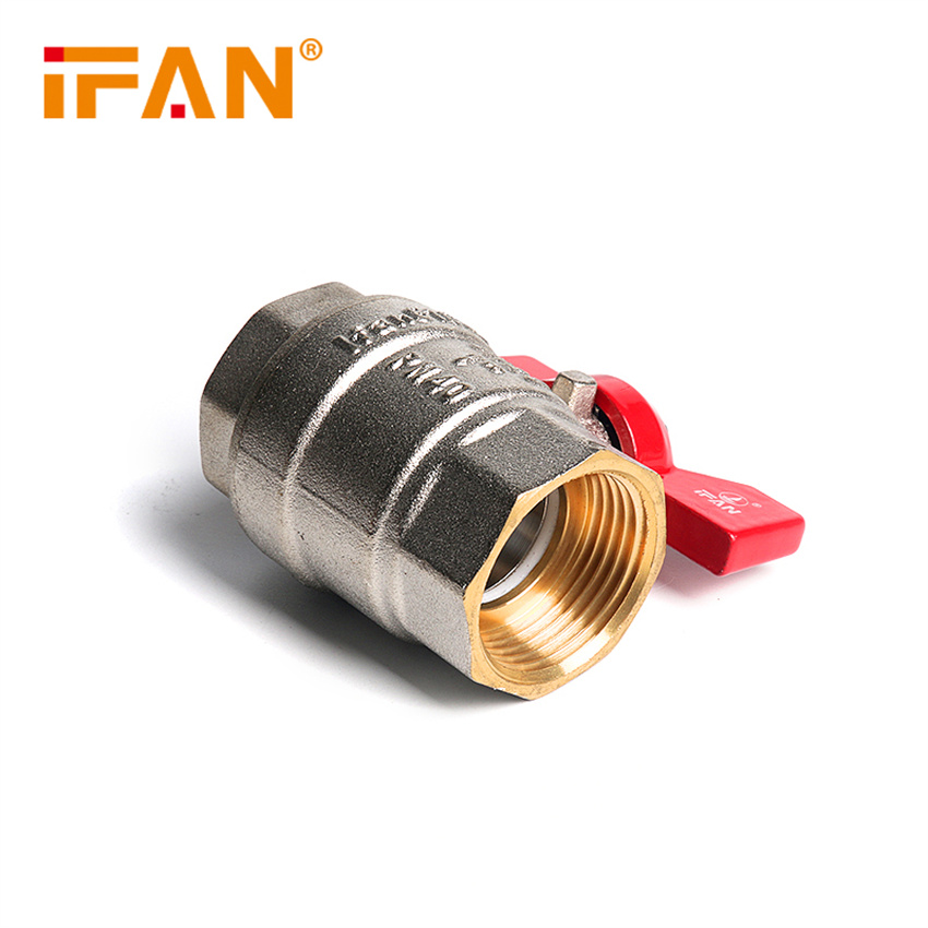 IFAN factory direct sales brass ball valves, internal and external threaded union disc handle ball valves, electroplated manual ball valves, 4 minutes, 6 minutes -1 inch 2 Item Picture