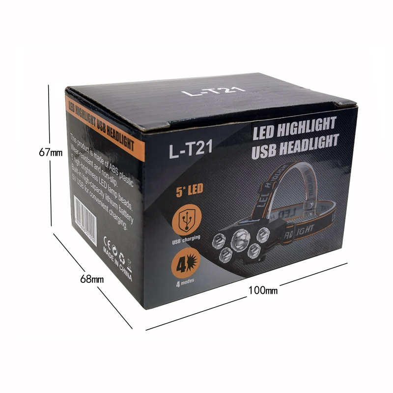 L-T21 лампа 5LED USB заряжаемая пластиковой лампочкой 5led usb, направленная на перезарядку пластиковой горелки pic 13