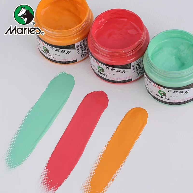 Marley gouache pigmento pintura publicitaria concentrado 100ml envase de gouache pigmento botella de gouache pigmento inicial details Picture