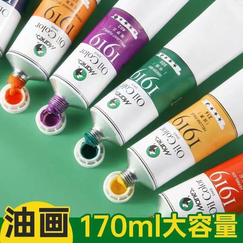 Marley pintura al óleo 50ml principiante introducción pintura de arte creación profesional 170ml pintura al óleo de gran capacidad Item Picture