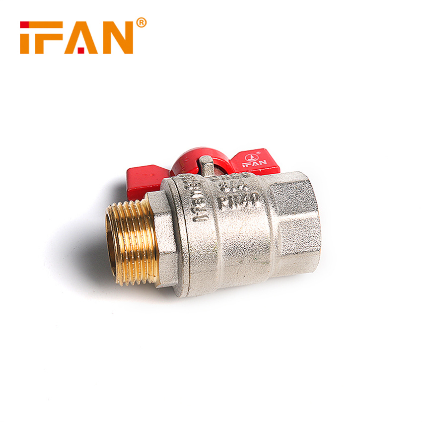 IFAN factory direct sales brass ball valves, internal and external threaded union disc handle ball valves, electroplated manual ball valves, 4 minutes, 6 minutes -1 inch 2 Specification image