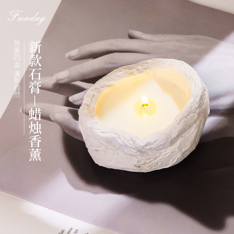 55G Creative Bird's Nest Plaster Candle details Picture