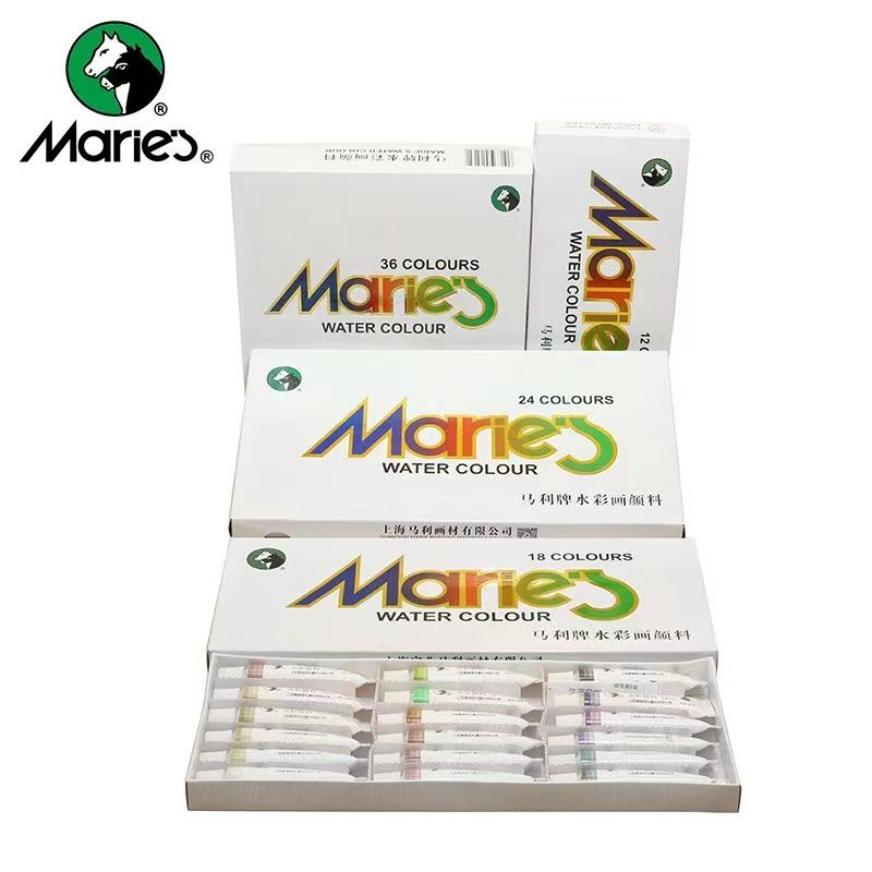 Marley watercolor pigmento 12ml set marley watercolor pigmento tubular materiales de pintura pintados a mano ideas marley tube