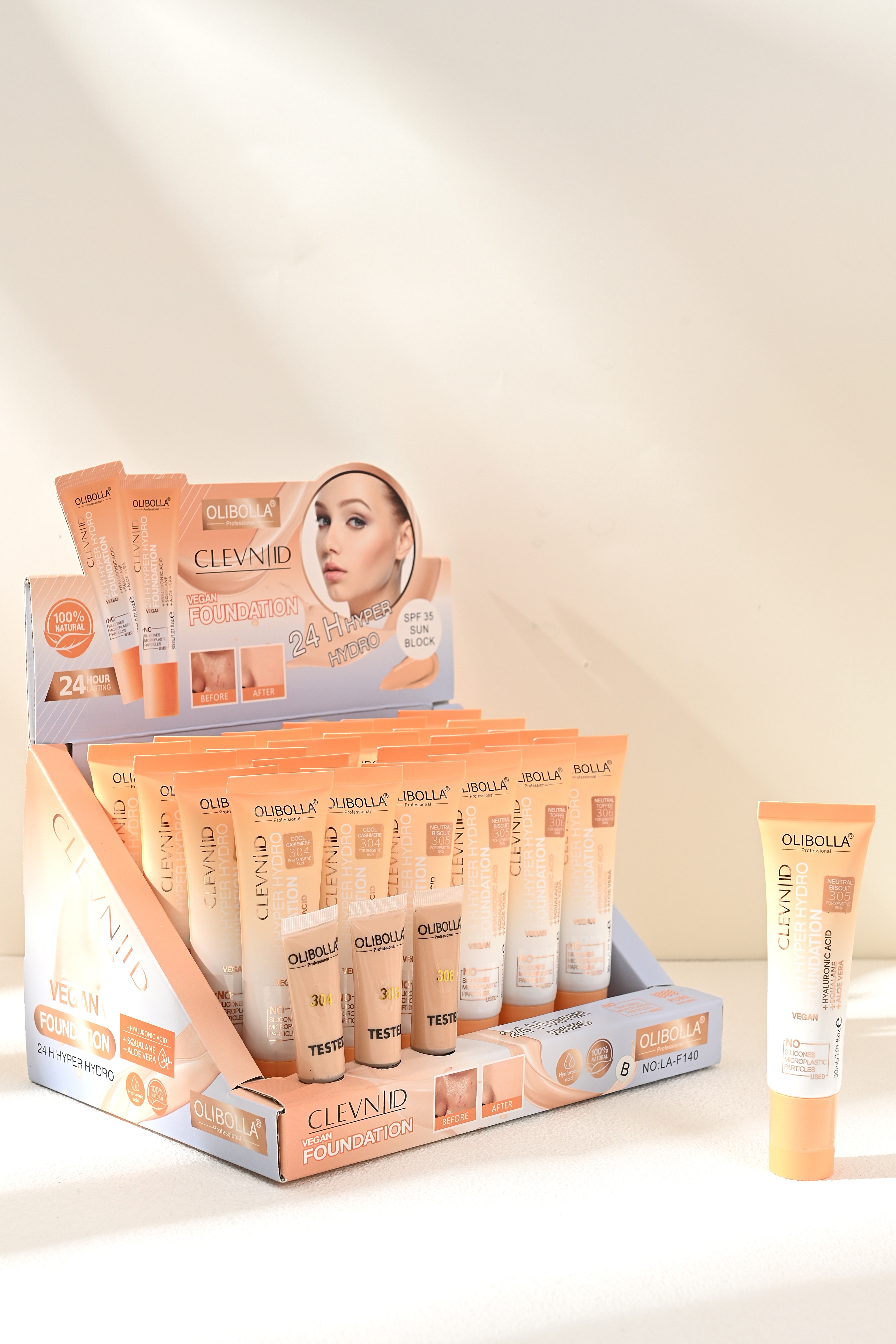 The 2023 new model of LA-F140 is selling like hotcakes! Matte mist flour base liquid, moisturizing and long-lasting without makeup smudging, a bestseller in foreign trade! details Picture