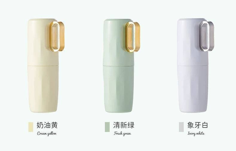 W52-5779 Gold-plated mouthwash cup, couple's convenient toothbrush cup, Travel toothbrush box, toothpaste storage box detail image 17