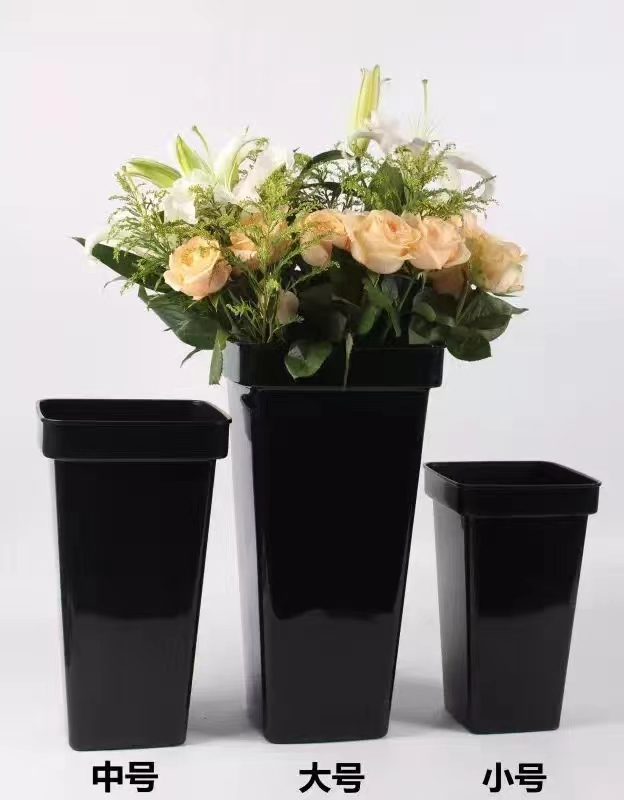 方形加厚养花桶 花店鲜花插花塑料桶 花店用品 厂家直销