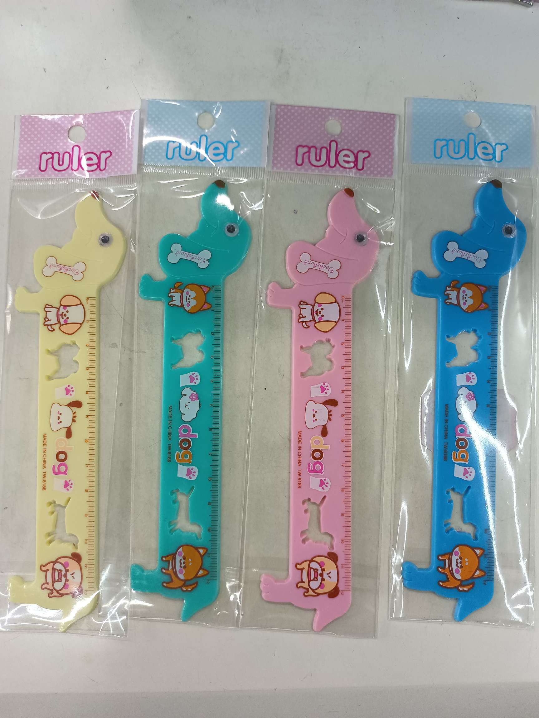 12cm学生卡通尺，1箱1728PCS