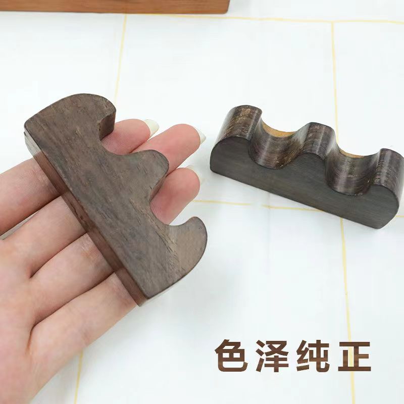 Chicken wing wood brush rest, solid wood brush writing platform, four treasures of the study, calligraphy supplies, decorative items, pen holder