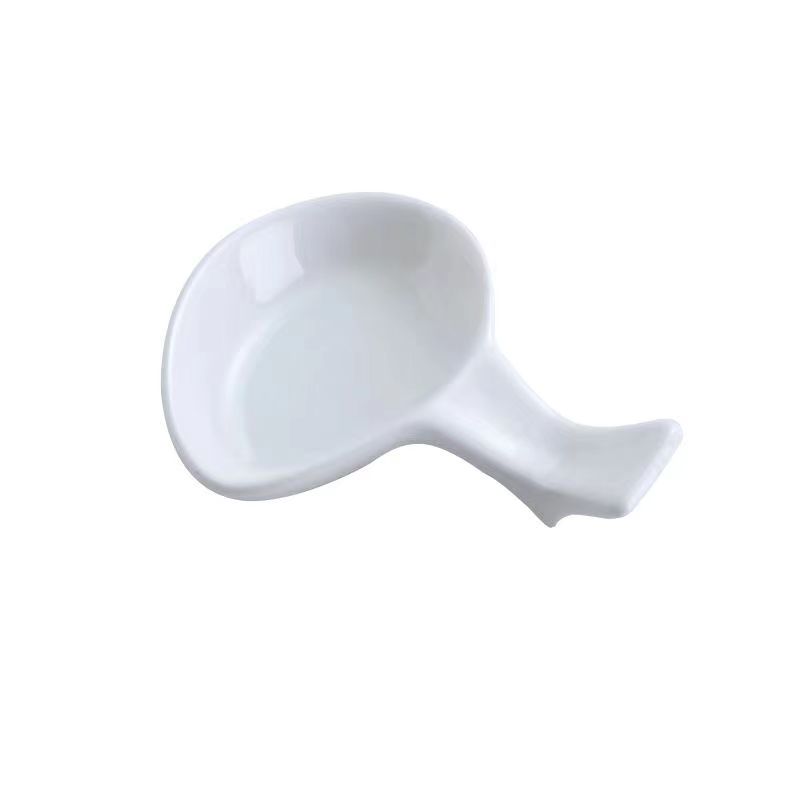 Ceramic imitation ink plate, writing brush, pen holding, pen resting, small water plate, ink plate, the four treasures of the study, ink, ink pool, ink plate, pen wash Item Picture