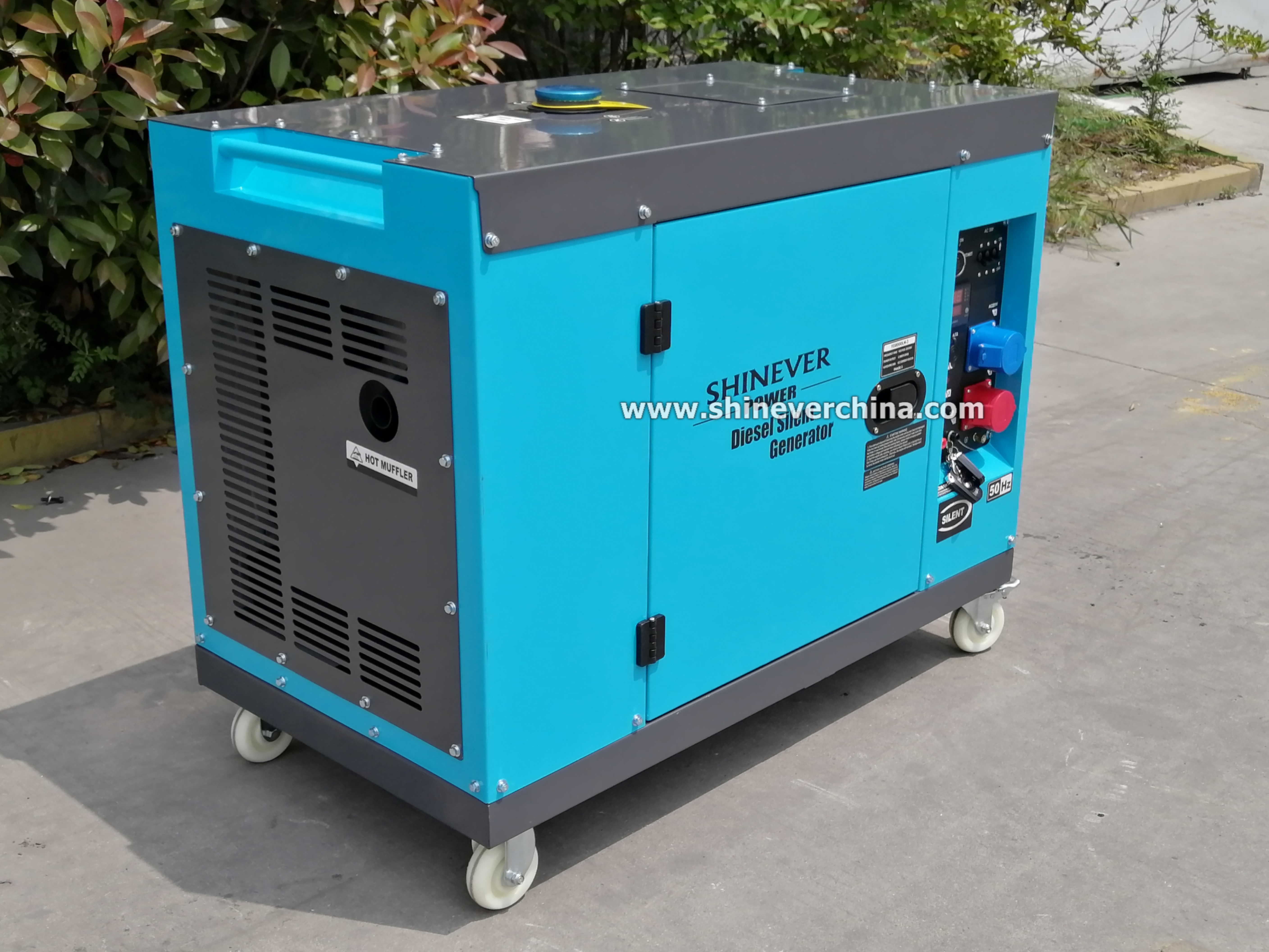 Shinever 低噪音款柴油发电机 diesel generator 8KW/10KVA YG8000LN产品图