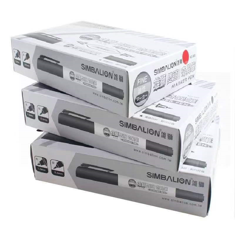 雄狮685奇异笔/双头油性记号笔/防水油漆笔/细头/画画美术专用/勾线笔细节图