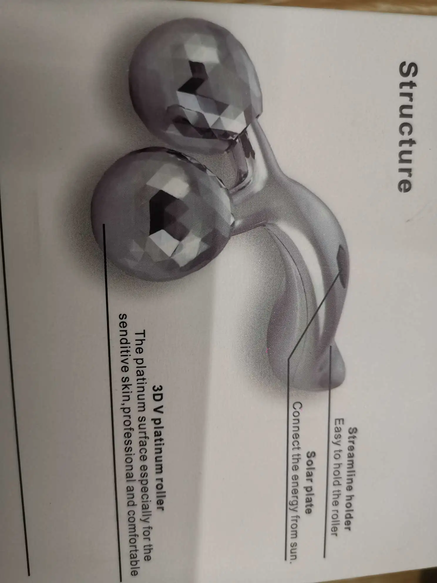 3d massager, roller massager, beauty device, facial massager, massage machine detail image 3