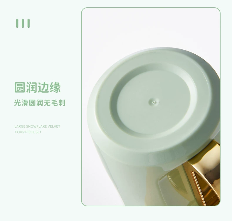 W52-5779 Gold-plated mouthwash cup, couple's convenient toothbrush cup, Travel toothbrush box, toothpaste storage box detail image 14