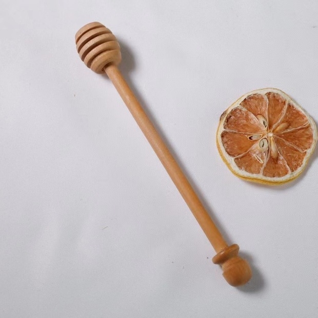Yiwu Good Goods Birch Honey Stick Kitchen Creative Honey Stick Jam Milk Tea Stirring Stick Specification drawing