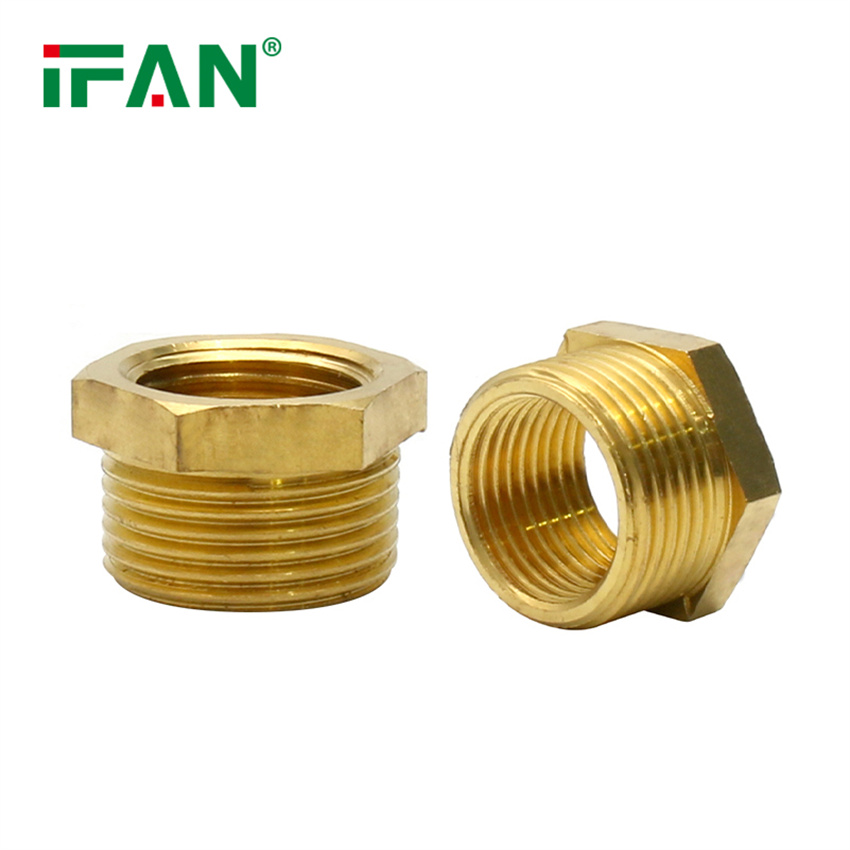 Conector de cobre de relleno IFAN DN15 dentro y fuera de alambre de cobre completo engrosado y reductor 4 puntos 6 puntos accesorios de tubería dental interna y externa con relleno de latón