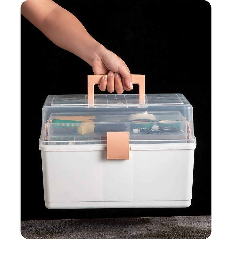 J52-BN-2211 Hardware Tool Storage Box, portable multi-functional electrician toolbox, large-capacity hardware organization box, Toolbox, household zoned storage box, large-capacity portable electrician hardware parts storage box detail image 6