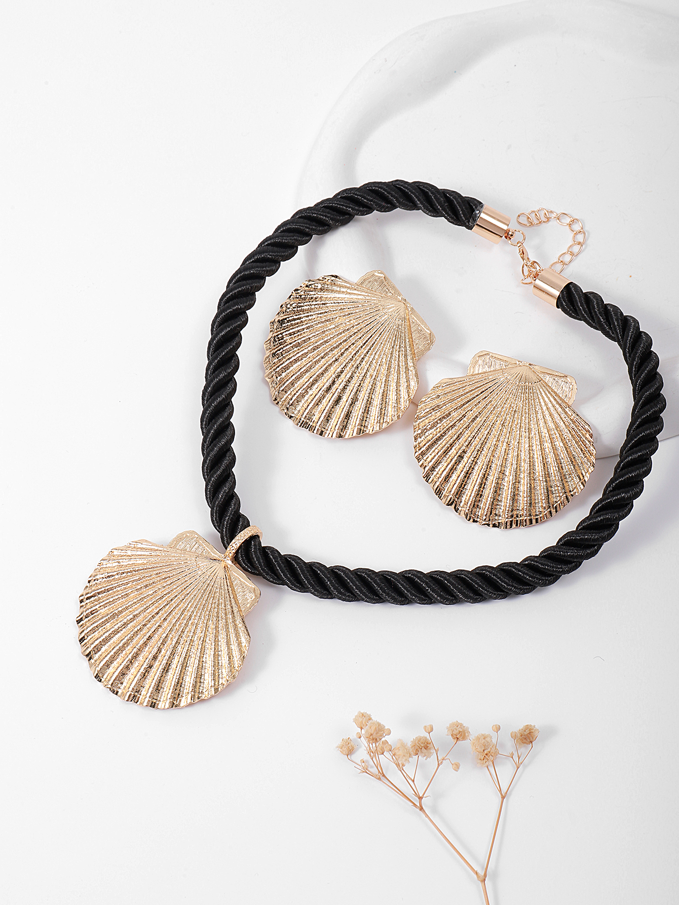 欧美/新款个性/贝壳/海滩风/气质百搭/扇贝产品图