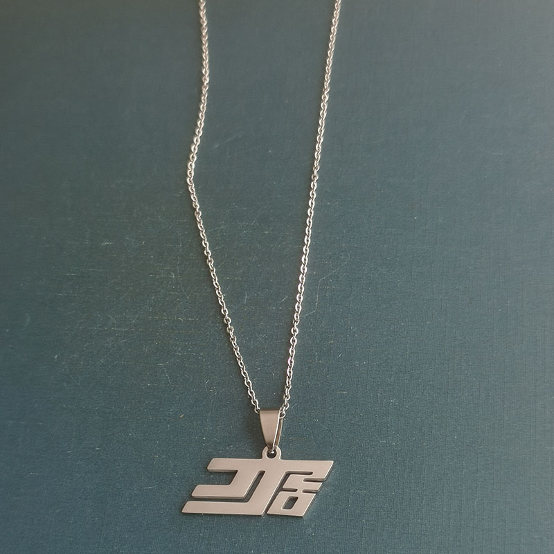 DIY stainless steel and titanium steel necklace pendant accessories and gifts for star singer JJ Lin's support detail image 10
