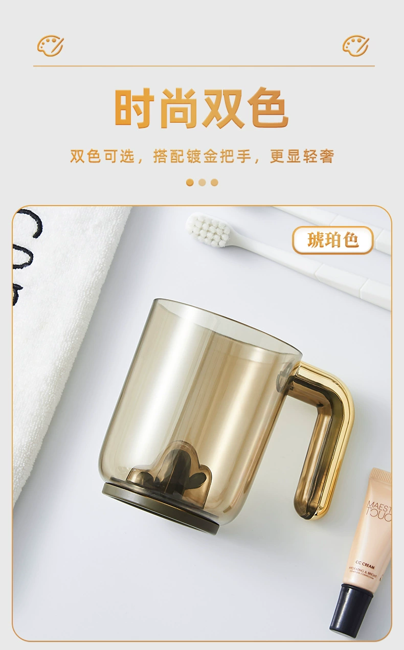 W52-JKC-5770仙人掌漱口杯创意情侣刷牙杯洗漱杯塑料透明杯牙刷缸详情图4